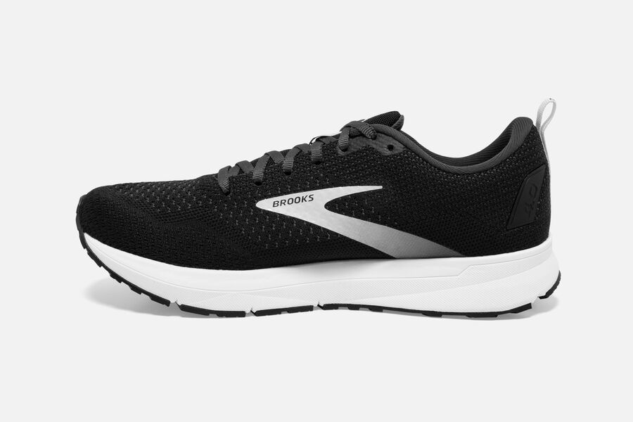 Brooks Revel 4 Road Running Shoes Mens - Black/Silver - FVSMA-8469